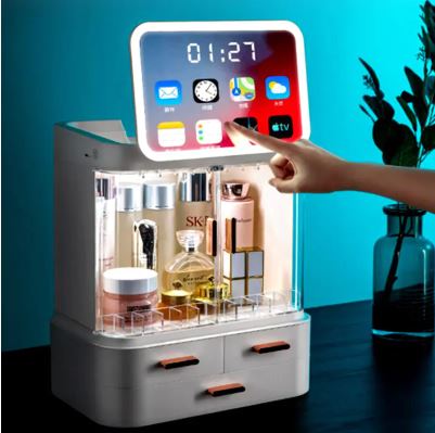 Boîte de Rangement Beauté à Écran LED